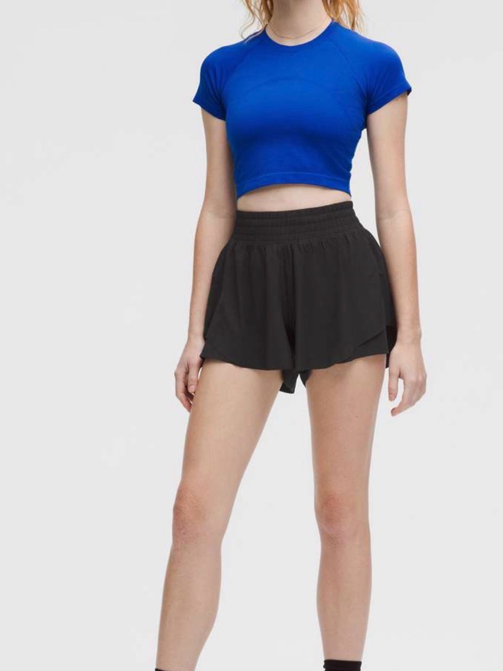 Lululemon Shake It Out High-Rise Running Short 2.5" Black Size L